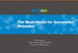 7 Must Haves For a Great Webinar