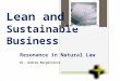 The Resonance of Lean and Sustainability