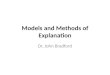 Models and methods of explanation: dynamical systems, agent models, reflexive