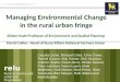 Rural urban Fringe Presentation to Malmo