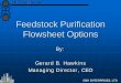 Feedstock Purification Flowsheet Options