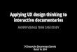 Applying ux design thinking to interactive documentaries