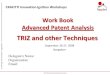 Workbook Advanced Patent Analysis Using TRIZ and Other Techniques