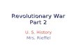 Revolutionary War Part 2