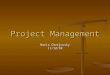 Project management presentation