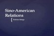 Sino american relations