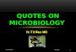 Quotes on Microbiology