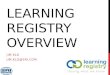 Learning Registry Overview, Jim Klo, Sept. 2013