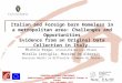 Italian and Foreign Born Homeless in a Metropolitan Area: Challenges and Opportunities. Evidence from an Original Data Collection in Italy