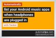 Automatically list your Android music apps when headphones are plugged in with Tasker