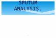 Sputum analysis.final 1