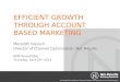 Efficient Growth through Account Based Marketing - by Net-Results