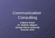 Communication Consulting in Nursing