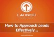 Launch Leads - Brandt Page presents at UVEF Crunch Lunch - Key Steps to Sale Success