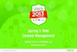 Spring and Web Content Management