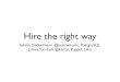 Hire the right way