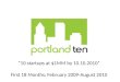 Portland Ten: First 18 Months