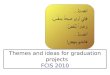 Themes for graduation projects   2010