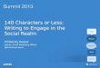 Summit 2013 - Sourcing5: 140 characters or Less - Kasper