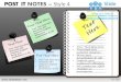 Post it notes style design 4 powerpoint presentation templates