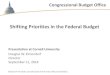 Shifting Priorities in the Federal Budget