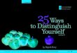 25 ways to distinguish yourself ebook