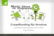 startnext @ creative financing day 29.11.2011