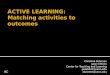 Active Learning: Matching Activities to Outcomes