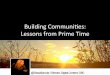 Tessa Sproule | Building Communities: Lessons from Prime Time