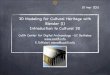 CoDA Training - Introduction to Cultural 3D