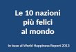10 nazioni piu felici al mondo