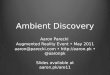 Ambient Discovery - Augmented Reality Event 2011