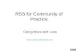 Rss For Communty of Practice