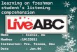 The influence of live abc learning on