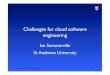 Cloud software engineering