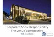 Corporate Social Responsibility - The venue's perspective, Rob Davidson