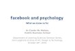 Facebook and psychology