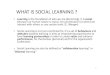 Social learning networks