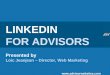 Linkedin webinar for financial services