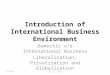 1 - 2 Introduction of International Business Environment