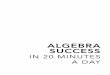 Algebra Success in 20 Minutes a Day, 4th Edition