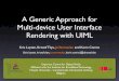A Generic Approach for Multi-Device User Interface Rendering with UIML
