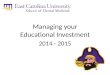 2014-2015 ECU School of Dental Medicine Finanical Aid Presentation