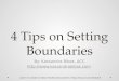 4 tips on setting boundaries