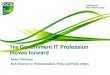 The government IT profession moves forward Adam Thilthorpe