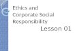 01 ethics and corporate social responsibility
