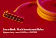 Basic stock investment rules
