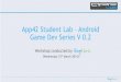 App42 Student Lab - Android Game Dev Series V0.2