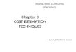 Chapter 3 Cost Estimation Technique