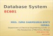 Chapter 1-Introduction to Database System
